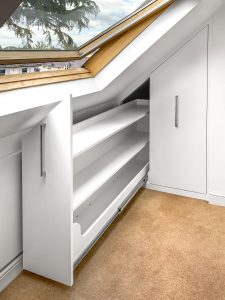 Loft Wardrobe with pull-out doors