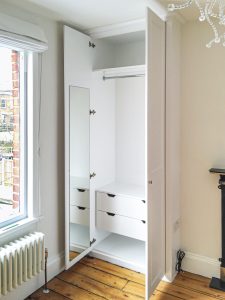 Alcove Fitted Wardrobes besides the Chimney