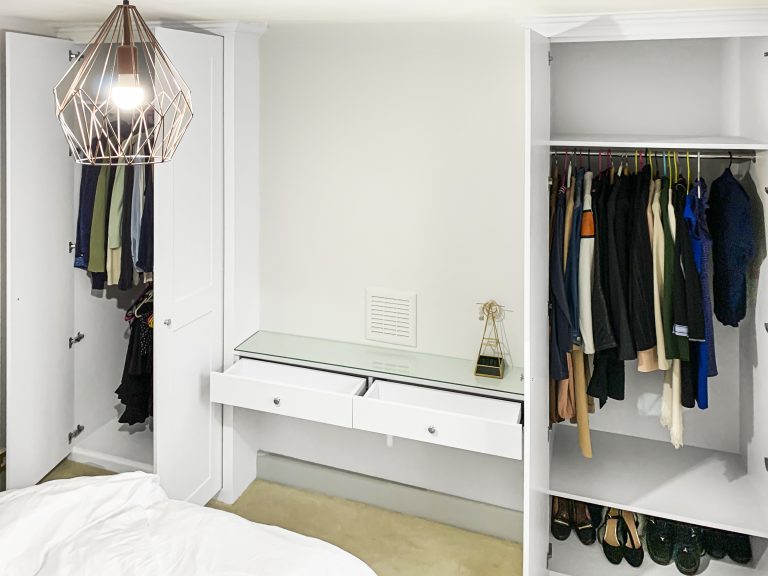 Alcove Fitted Wardrobes besides the Chimney