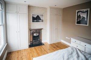 Alcove Fitted Wardrobes besides the Chimney