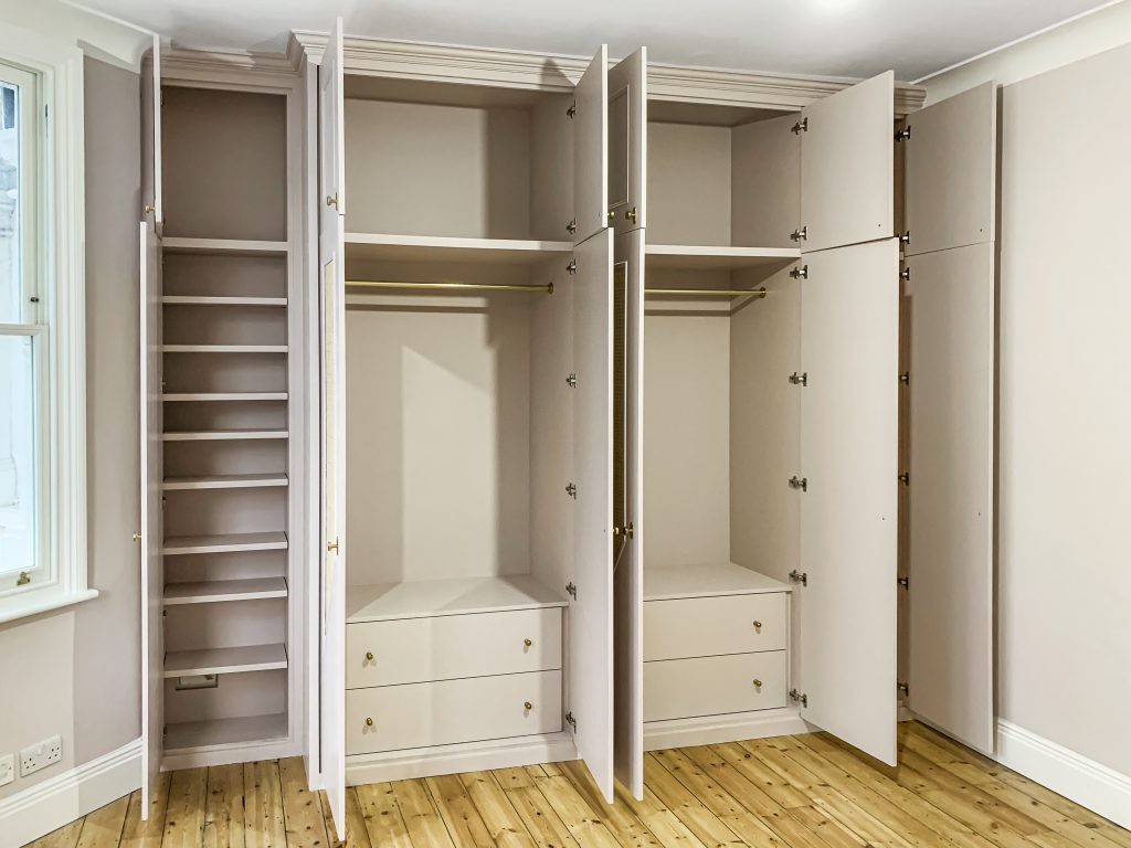 Huge wardrobe with ratan doors