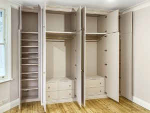 Huge wardrobe with ratan doors